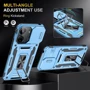 Чохол для телефона Mobile Case Camshield Army Ring Light Blue для Xiaomi Redmi 13C / Poco C65: Матеріал TPU (термополиуретан) и поликарбонат