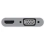 Адаптер Macally Adapter USB-C to VGA and HDMI 4K White (UCVH4K): Колір білий