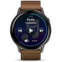 Смарт-часы Garmin Venu 4 45mm Slate with Black Silicone Band and Brown Leather Band (010-03014-03)