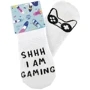 Следки Shhh I am gaming мужские белый
