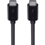 Кабель Belkin Cable USB-C to USB-C Thunderbolt 3 40Gbps 0.8m Black (F2CD084bt0.8MBK)