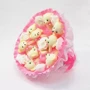 Букет из игрушек Мишки 9шт. розовый фото 3