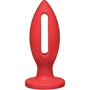 Силиконовая анальная пробка Doc Johnson Kink Lube Luge Premium Silicone Plug 5", 11,43х4,8 см, красный