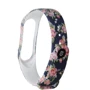 Ремешок TPU Case Prints Blue with flowers for Xiaomi Mi Smart Band 3/4