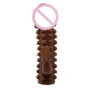 Насадка - презерватив BI-016004-0902S (коричневая)