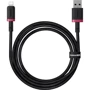 Кабель Baseus USB Cable to Lightning Dura Series 2.4A 1m Black/Red (P10377801U01-01): Длина 1 м