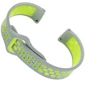 Ремінець Becover Sport Band Vents Style Gray/Green для Xiaomi iMi KW66/Mi Watch Color/Watch S1 Active/Haylou LS01/LS05 (705807)