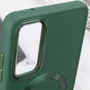 Чехол для телефонов TPU Case Bonbon Metal Style with MagSafe Army Green for Samsung A256 Galaxy A25 5G: Цвет зеленый
