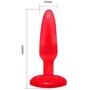 Анальная пробка на присоске Butt plug, BI-017001 Red