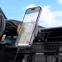 Держатель Hoco Car Holder Air Vent Wireless Charger HW7 15W Metal Gray фото 8