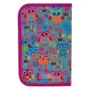 Пенал твердый одинарный с двумя клапанами Smart HP-04 Funny owls: Материал Полиэстер