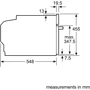 Духовой шкаф электрический Siemens CM656GBS1: Размеры 45.5 х 59.5 x 54.8 см