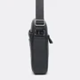 Мужская сумка через плечо Keizer черная (K10187bl-black): Фактура Зернистая, Матовая