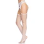 Панчохи-сітка Leg Avenue Net stockings with garter belt One size White