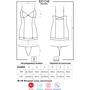 Облегающая эротическая сорочка Obsessive 827-CHE-3, S/M