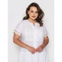 Платье Luzana Вики 56 белое повседневное длинное макси: Длина рукава Короткий