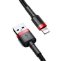 Кабель Baseus USB Cable to Lightning 2.4A 50cm Red/Black (CALKLF-A19)