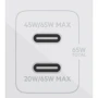Зарядное устройство Belkin Wall Charger 2xUSB-C Home Charger GAN 65W White with USB-C Cable 2m (WCH013VF2MWH-B6): Количество USB-портов 2