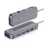 Адаптер BlitzWolf Adapter USB-C to USB-C+4xUSB+HDMI+VGA+RJ45+3.5mm+SD/TF Grey (BW-TH8): Колір сірий