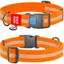 Ошейник для собак WAUDOG Waterproof c QR паспортом пластиковый фастекс XXL 40 мм 46-70 см оранжевый (25104)