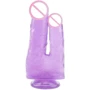 Двойной фаллоимитатор Hi-Rubber Born To Create Pleasure 7.9" Purple