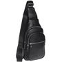 Чоловіча сумка-слінг Borsa Leather чорна (K15060-black) фото 10