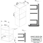 Встраиваемая микроволновая печь KERNAU KMO 203 G X: Цвет серый