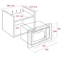 Встраиваемая микроволновая печь Teka MS 620 BIS BK (40584010): Цвет серый