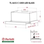 Вытяжка Perfelli TL 6632 C BL 1000 LED GLASS: Материал корпуса нержавеющая cталь, стекло