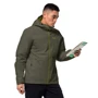 Куртка Jack Wolfskin Frosty Morning JKT M 1113721-5066 50 серо-зеленая зимняя с капюшоном: Вид Куртки