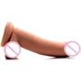 8 Inch Ultra Real Dual Layer Suction Cup Dildo - Medium Skin Tone - фаллоимитатор 18x5 см, телесный