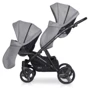 Коляска для двійні EasyGo 2 of Us 9023-EG2U-20, Pearl, сірий: Можливість встановлення люльки есть