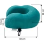 Подушка SoundSleep з піною мемори 31x32 см м'ятний (653590749417): Матеріал чохла поліестер