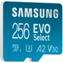 Карта пам'яті Samsung 256GB microSDXC EVO Select Class 10 UHS-I EVO Select 2024 + adapter (MB-ME256SA/AM)