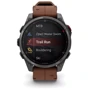 Смарт-часы Garmin Fenix 8 Pro AMOLED 47mm Sapphire Carbon Grey DLC Titanium with Chestnut Leather Band (010-03198-40)
