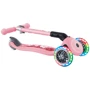 Самокат GLOBBER серии JUNIOR FOLDABLE LIGHTS пастельно-розовый с цветами (433-210) фото 10