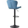 Барний стілець AMF Vensan Velvet Blue/Black (547644): Матеріал каркаса Велюр, металл