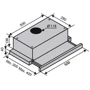 Вытяжка Ventolux GARDA 50 BR (750) SMD LED: Рекомендуемая площадь помещения (при высоте 2,7 м), м² 20.5-28.5