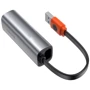 Адаптер Baseus Adapter USB-A / USB-C to Ethernet Dark Grey (CAHUB-AF0G): Колір сірий