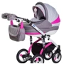 Универсальная коляска 2в1 Adamex Lara Rainbow Pink