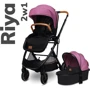 Коляска 2 в 1 Lionelo Riya Violet: Материал колес полиуретан