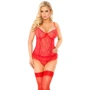 Комплект SoftLine - Capri, корсет + стринги, L (red)