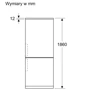Холодильник Bosch KGN36VIDT: Размеры 186x60x66.5 см