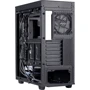 Корпус Prologix E122 Black: Материал передней панели пластик и металл