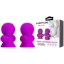 Вакуумные стимуляторы для сосков с вибрацией LYBAILE Pretty Love Vibrating Nipple Suckers Purple