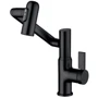 Смеситель для раковины Lefton Single-Hole Rotatable Faucet with Temperature Display-BF2204 Matt Black фото 12