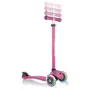 Самокат GLOBBER серії GO UP COMFORT LIGHTS 5в1 рожевий, колеса з підсвічуванням, 20 / 50кг (459-110-2): Кількість коліс 3