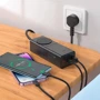 Зарядное устройство Hoco Wall Charger USB+2xUSB-C+AC NS4 Sharp PD 65W Black фото 7