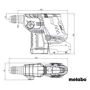 Перфоратор Metabo KH 18 LTX BL 24 (601713800): Тип кріплення бура SDS-Plus