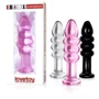 Стеклянный фаллоимитатор Love Toy Glass Romance Dildo 5.5" Black